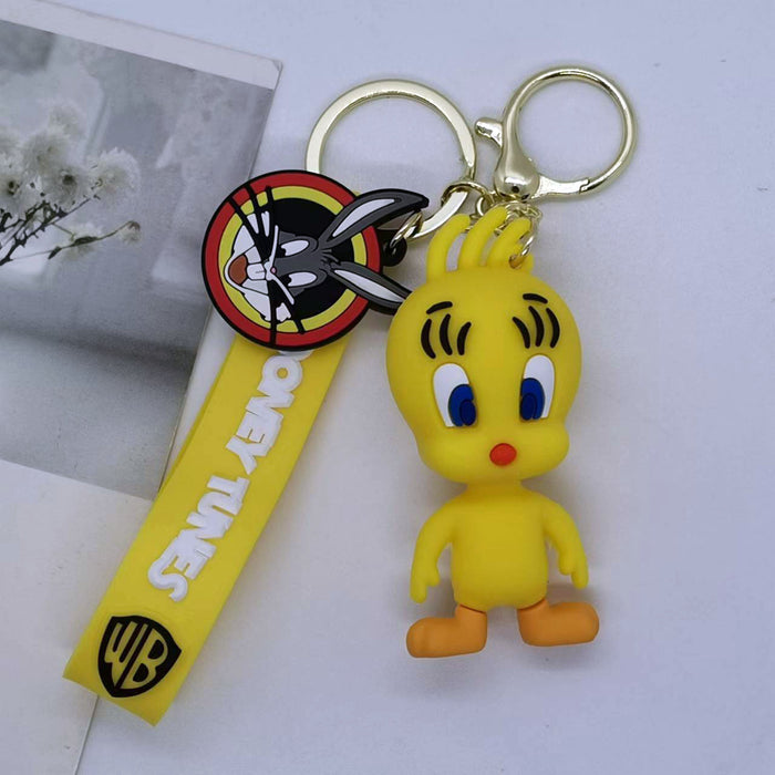 Wholesale Cartoon Animation Bunny Doll Keychain Pendant Couple Bag Car Keychain Accessories