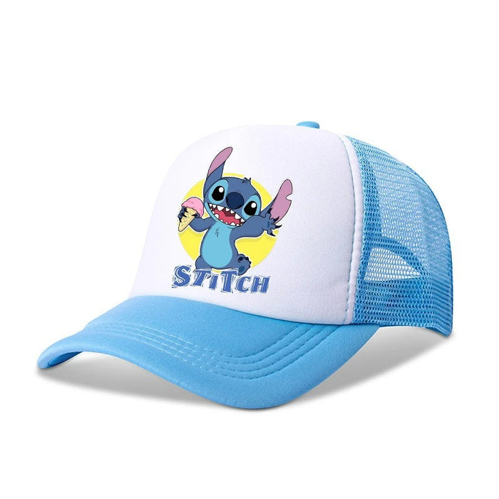 Wholesale Cartoon print baseball cap net breathable dome cap hip hop sports cap