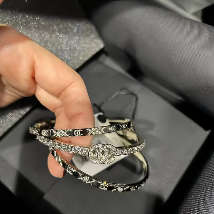 Wholesale Three-piece Set Full Diamond High Version Ring for Women