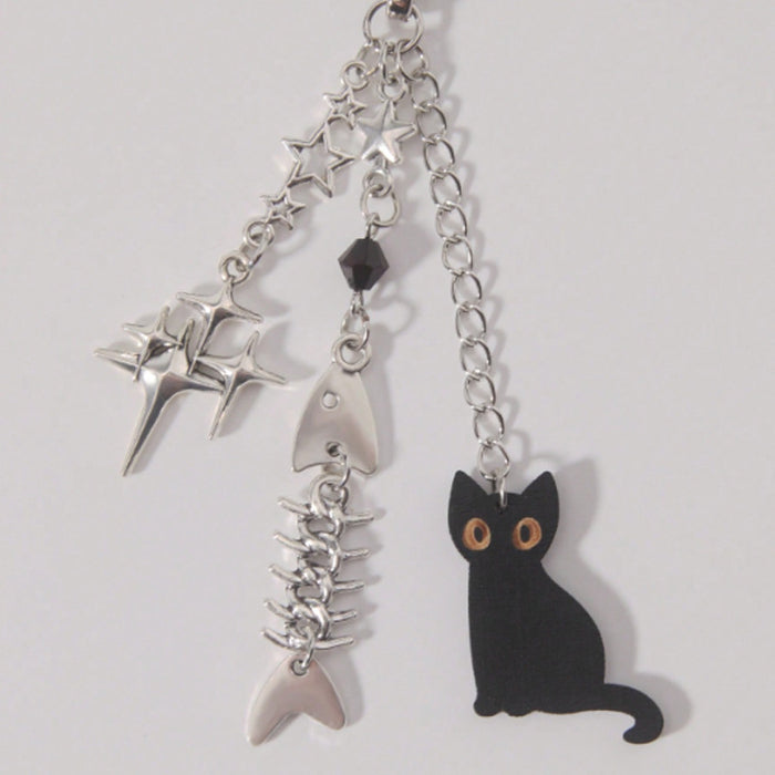 Wholesale cross-border Jewelry Cat Star Fish Chain Keychain Bracelet Chain Bag