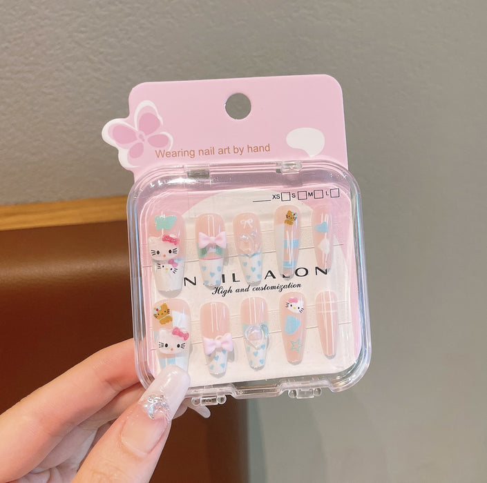 Wholesale children Long cartoon nail art