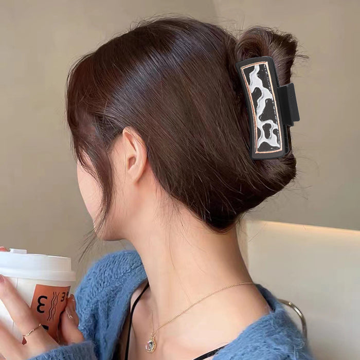 Wholesale Western Style Leather Hairpin Sunflower Shark Clip Women' s Grab Clip