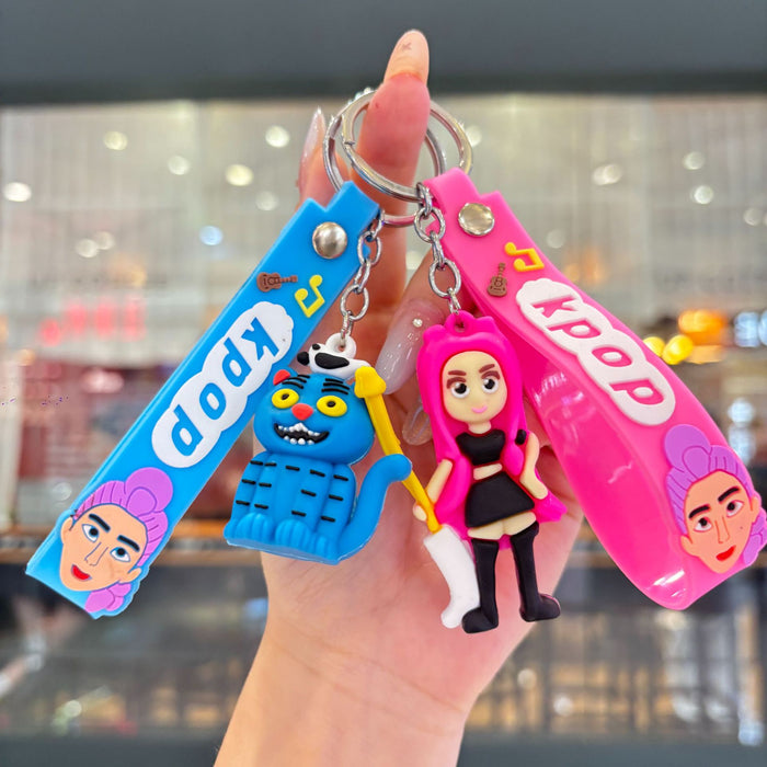 Wholesale PVC Keychain Bag Charm Korean Anime  Hunting Witch Squad Style Trendy Birthday Gift