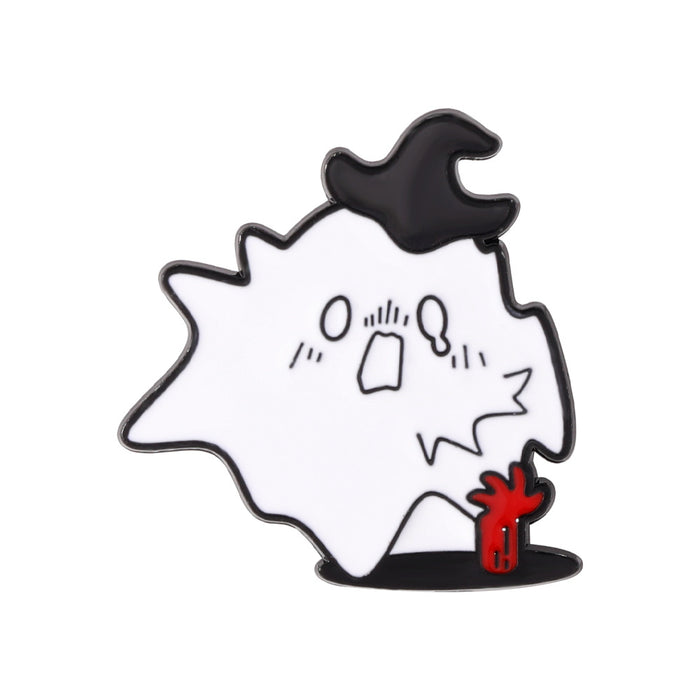 Wholesale Enamel Brooch Ghost Pumpkin Skeleton Clown Pin Chic Jewelry Accessory