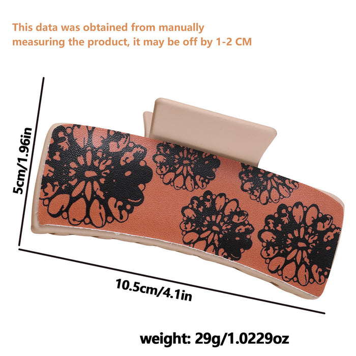 Wholesale Red Black Five flower square Hair Clips