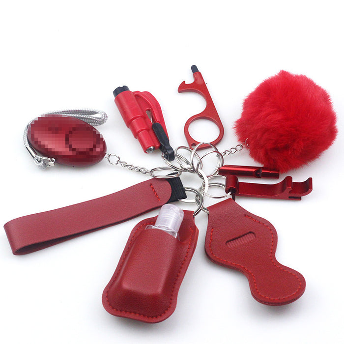 Wholesale Diving Fabric 10-piece Metal Keychain JDC-KC-TouMS001