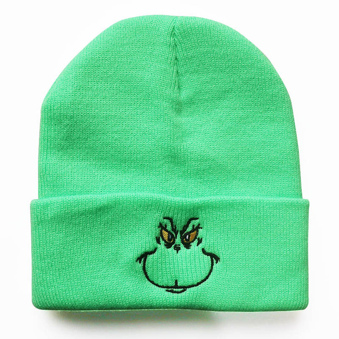 Wholesale Christmas Embroidery Acrylic Knitted Beanie JDC-FH-LvH018