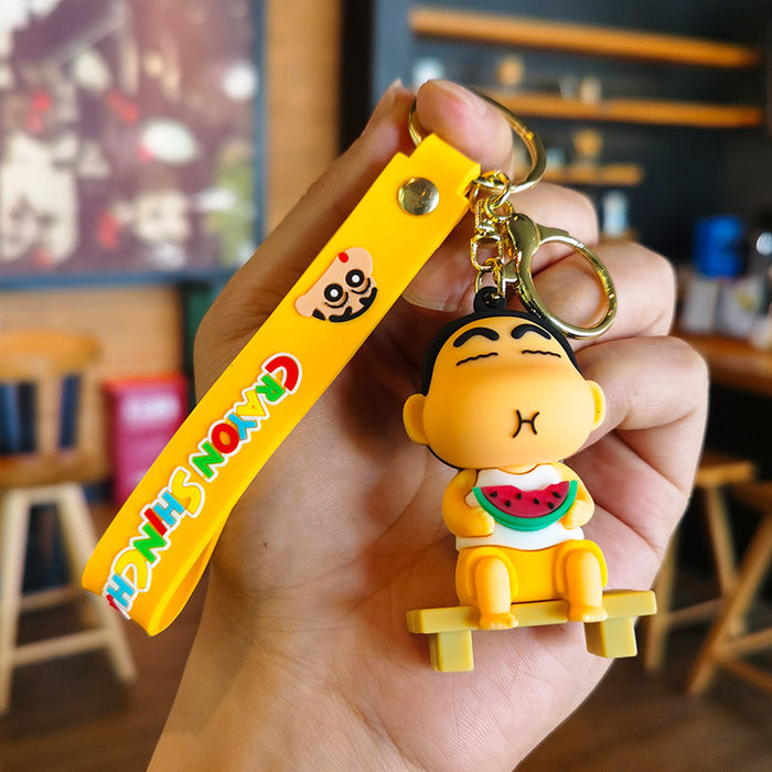Wholesale Cartoon Doll Student Couple Key Chain Souvenir Small Gift