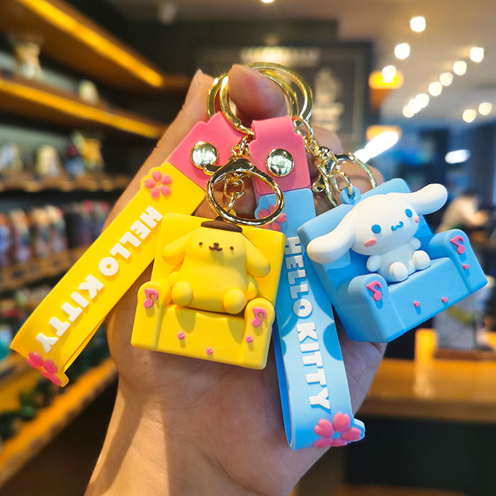 Wholesale Cartoon Doll Silicone Keychain JDC-KC-Tingm209