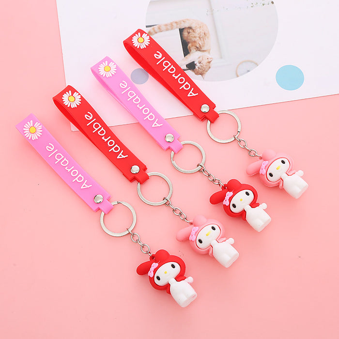 Wholesale Cute Cartoon Soft Rubber Doll Keychain JDC-KC-BoYue006