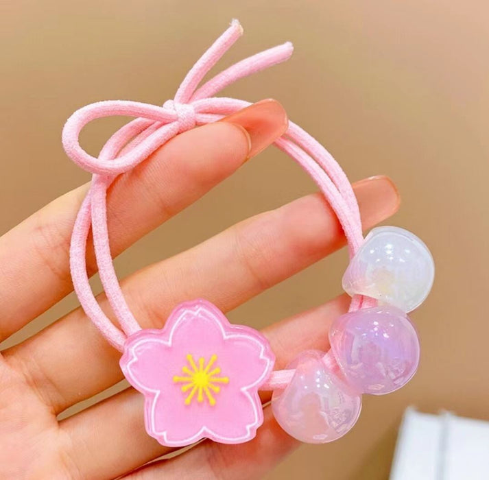 Wholesale Children's Hair Rope Cartoon Hair Rope Bear Hair Tie Cute Rubber Tendon Girls' Pony Tail Headwear Little Girls' Hair Ring Hair Accessories