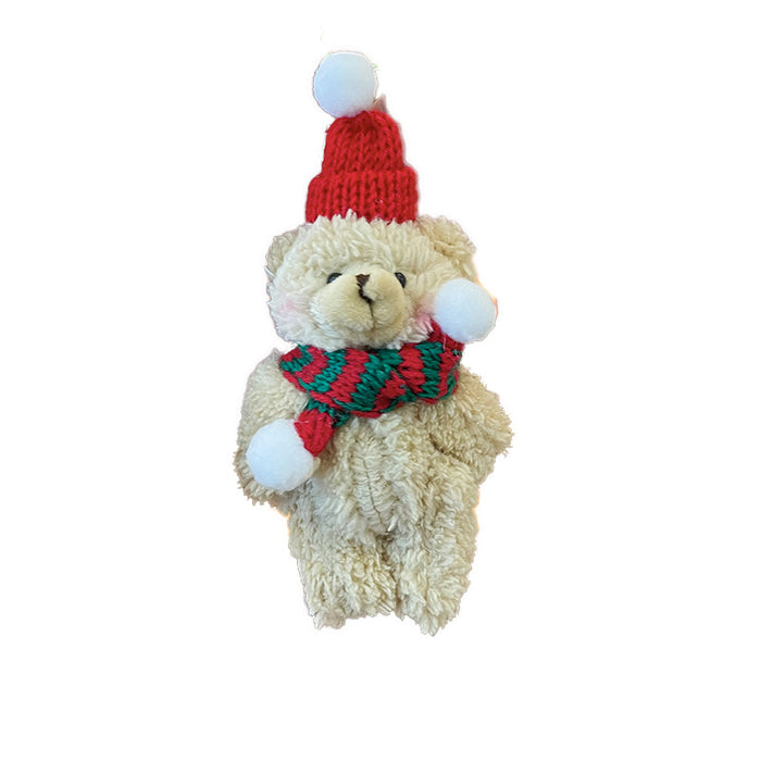 Wholesale Christmas Cute Bear Plush Doll Keychain JDC-KC-CHeng007