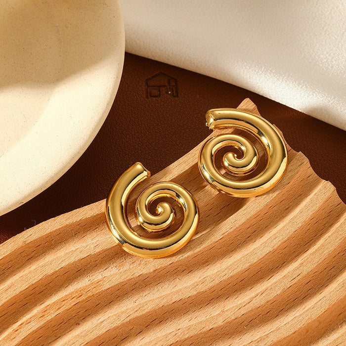 Wholesale High-end  sophisticated titanium steel conch earrings