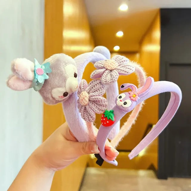 Wholesale Children' s headband girls non-slip baby hairpin headdress little girl rabbit ear bow headband