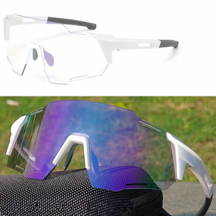 Wholesale Color changing cycling glasses, outdoor sports glasses, UV resistant and windproof goggles