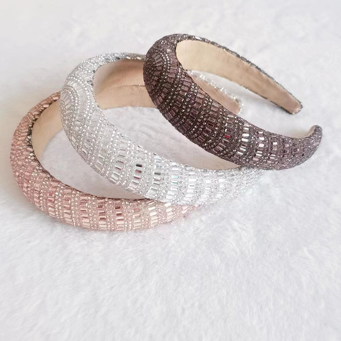 Wholesale Baroque sponge rhinestone Internet celebrity headband hair accessories headband for women