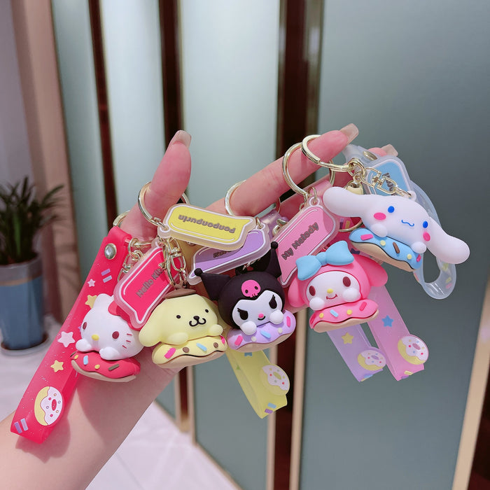 Wholesale Sanrio Donuts Series Cartoon Keychains JDC-KC-HongH001