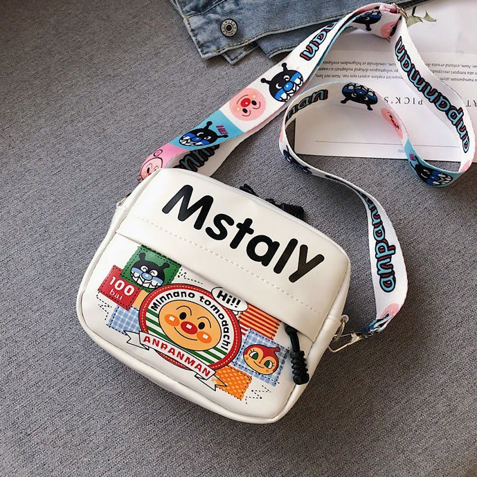Wholesale Cartoon Bag Casual Crossbody Bag Student Kidsren' s Square Bag Niche Cute Pu Ladies Canvas Bag