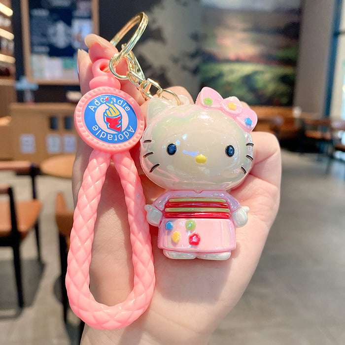 Wholesale Cute Kitten Plated Keychain