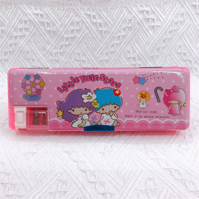 Wholesale Cartoon Pencil Sharpener Plastic Stationery Box JDC-PC-YaLL003