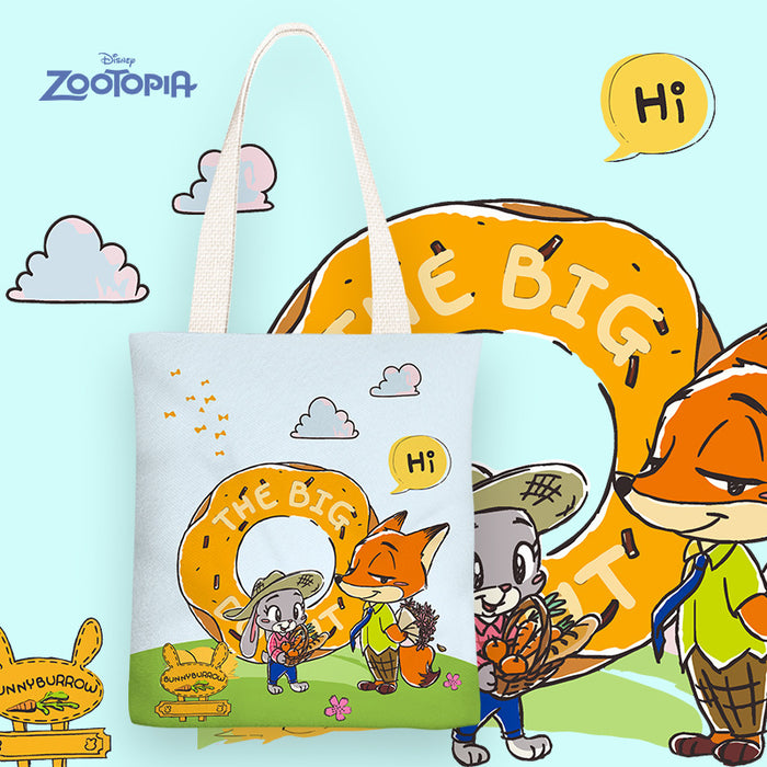 Wholesale Cartoon anime pattern canvas single-shoulder shopping bags