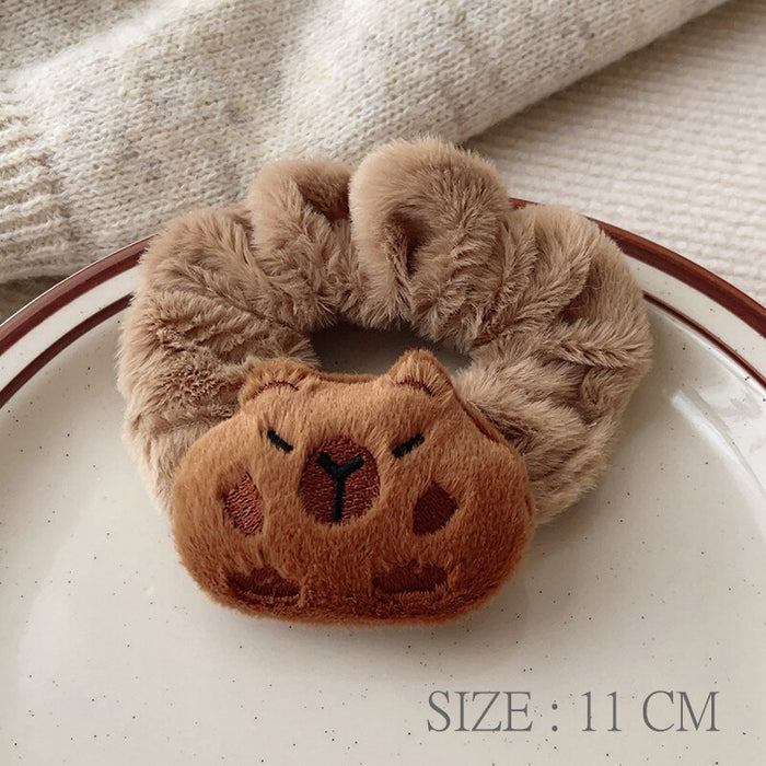 Wholesale Plush Large Bow Cat Preppy Hair Accessories