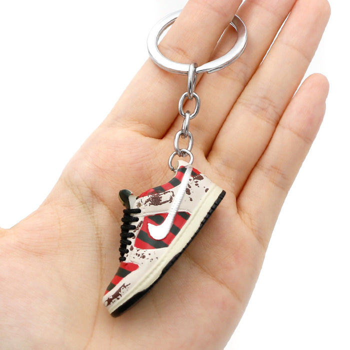 Wholesale PVC Basketball Shoe Model Keychain JDC-KC-QLPing016