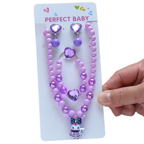 Wholesale Sweet Children Princess Jewelry Beaded Necklace