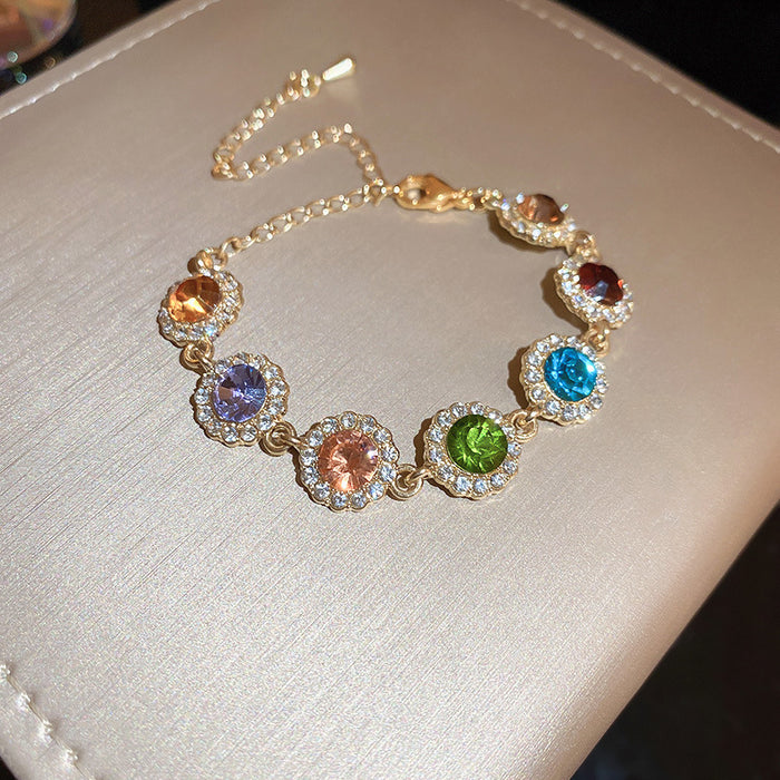 Wholesale Diamond Round Geometric Bracelet Bracelet for Women