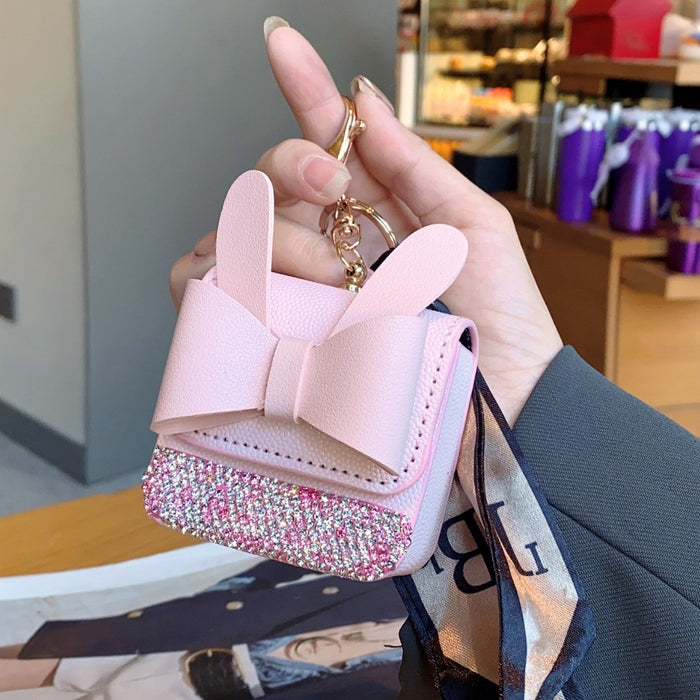 Wholesale PU Earphone Bag Keychain JDC-KC-JiYou010