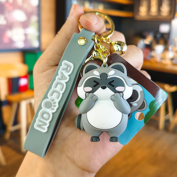 Wholesale Cartoon 3D Doll Rubber Keychain JDC-KC-Tingm039