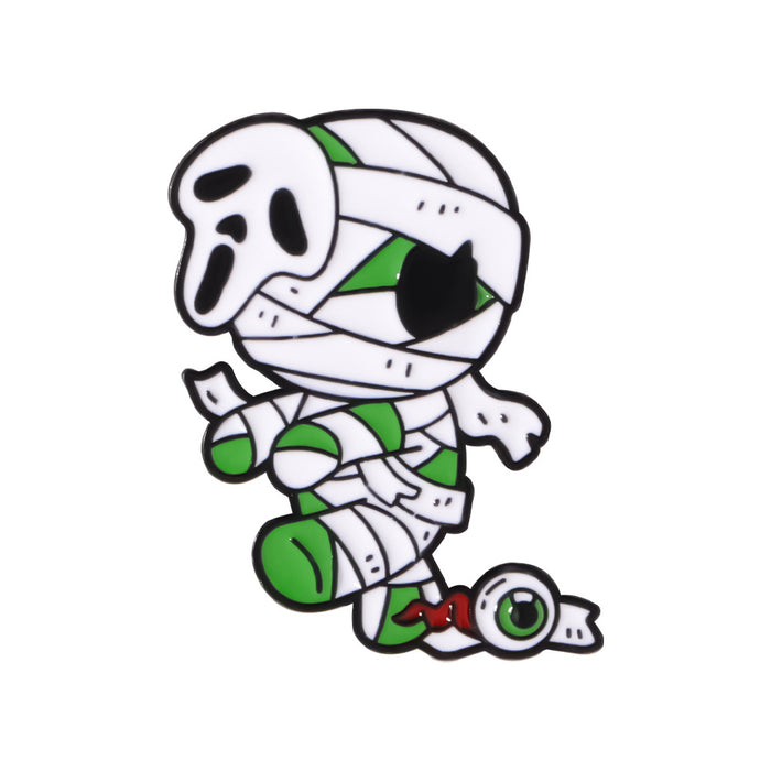 Wholesale Enamel Brooch Ghost Pumpkin Skeleton Clown Pin Chic Jewelry Accessory