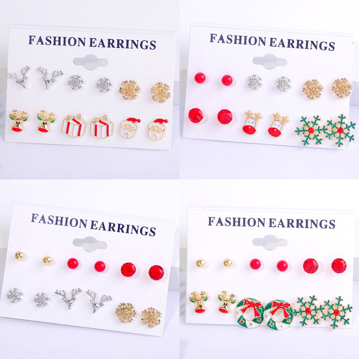 Wholesale Alloy Christmas Earrings Set