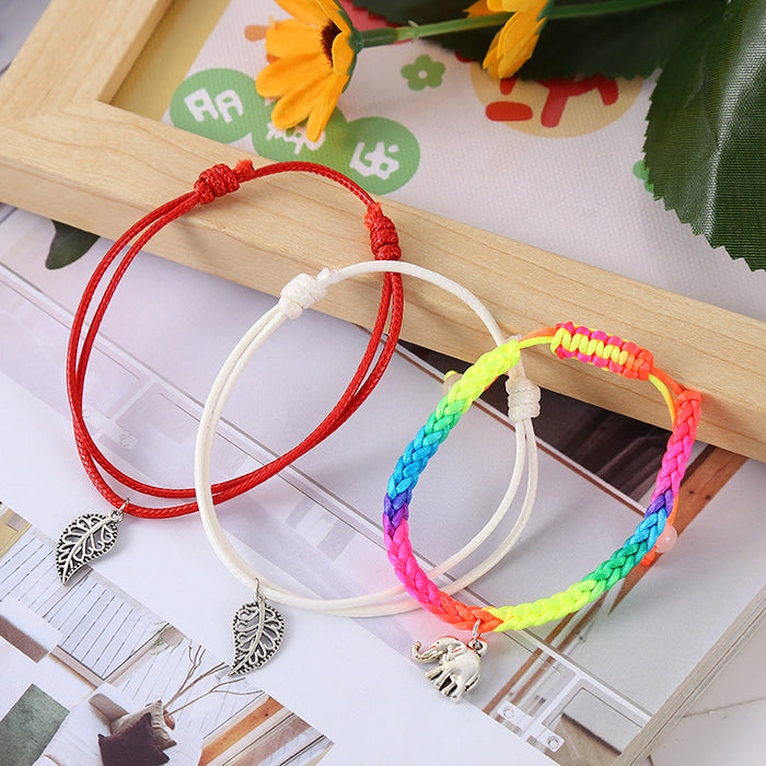 Wholesale Hand Braided Cord Bracelet JDC-BT-LiR009