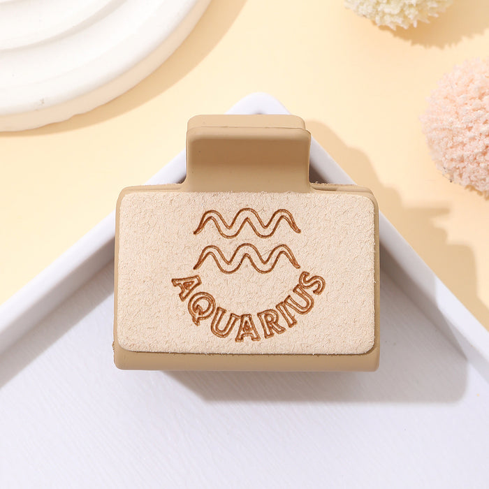 Wholesale Western Style Super Fiber Laser Carved Twelve Constellations Hairpin Distinctive Simple Head Shark Clip