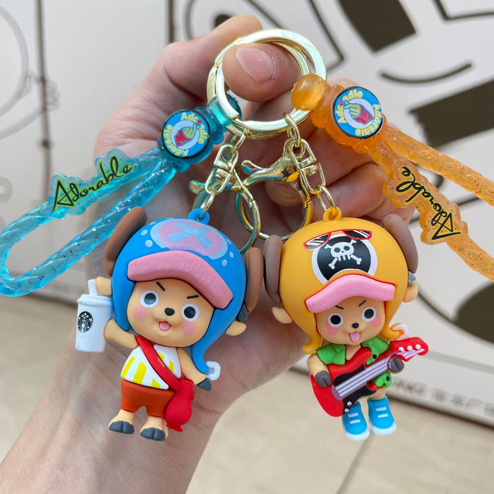 Wholesale Creative cartoon figurine keychain pendant backpack hanging decoration car keychain small gift wholesale