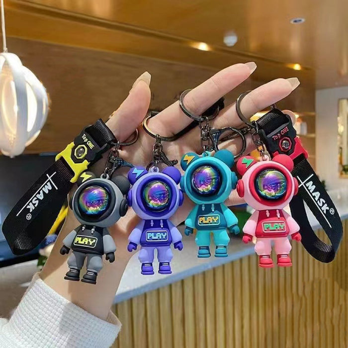 Wholesale  Silicone Doll Keychain Pendant Cartoon Couple  Car Keychain Gift