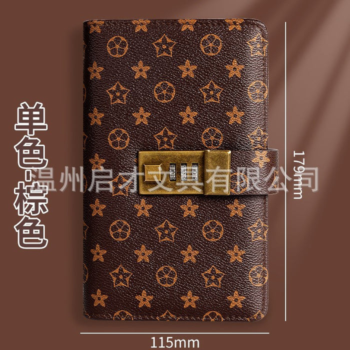 Wholesale Deposit Storage Password Lock Hand Ledger Customized Loose-Leaf Cash Saving Book Large-Capacity Banknote Commemorative Banknote Book