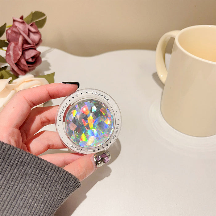 Wholesale Glass Laser Heart Pop-out Phone Grips