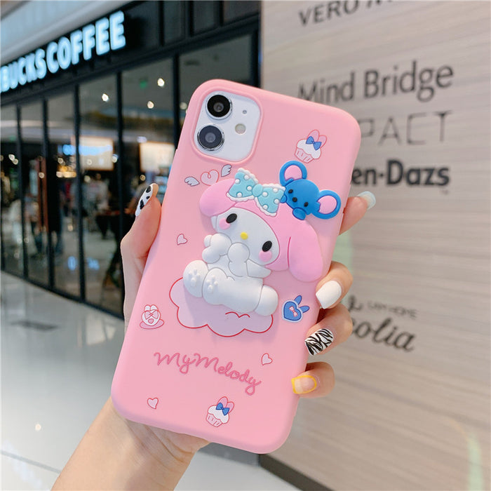 Wholesale Three-dimensional Silicone Cartoon Mobile Phone Case (S) JDC-PC-Longt003