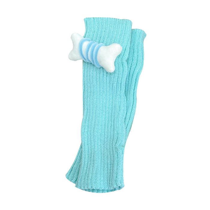 Wholesale Pink bone leg cover pile socks winter wool cartoon warm Lolita knee pad socks over the knee socks