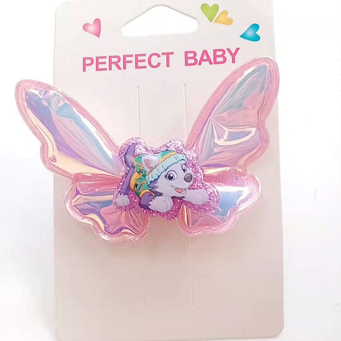 Wholesale Hair Clips Plastic Cute Cartoon Angel Color Changing Shiny Wings (M) JDC-HC-DLM006