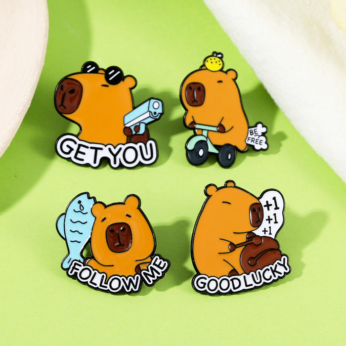 Wholesale Brooch Cute Dolphin Creative Versatile Metal Badge Bag Clothing Accessories