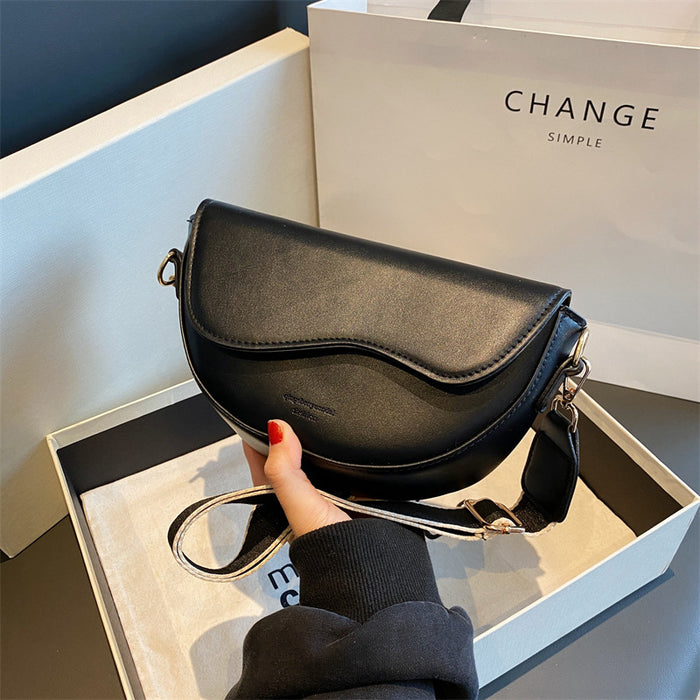 Wholesale New Single Shoulder Crossbody Bag Fashion Small Square Bag Wide Shoulder Strap Single Shoulder Bag