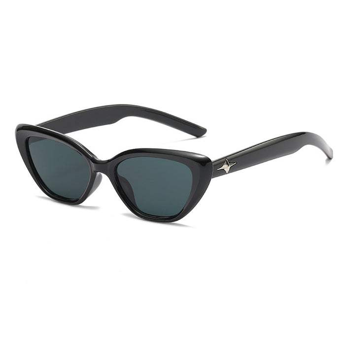 Wholesale Cat-eye small face sunglasses for women black small frame sunglasses sun protection style photo shoot