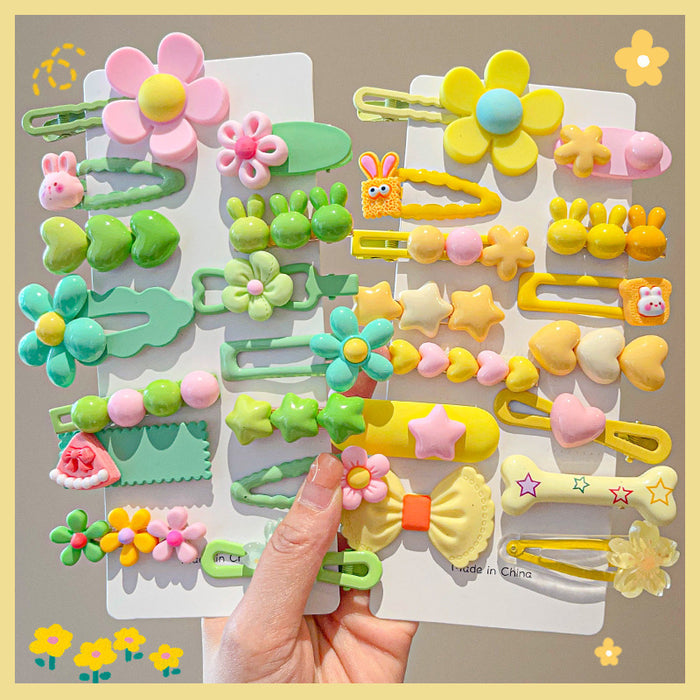 Wholesale 14pieces/pack Children's Hairpins Headdresses Girls Bangs Clip JDC-HC-DF008