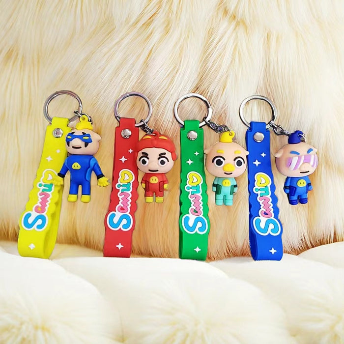 Wholesale Cute Cartoon Anime Silicone Keychains JDC-KC-Zhenl002