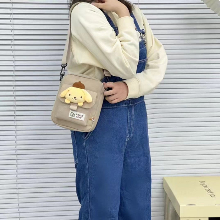 Wholesale 3D Doll Nylon Small Square Bag Single Shoulder Crossbody Bag Girl Cartoon Trendy Cute