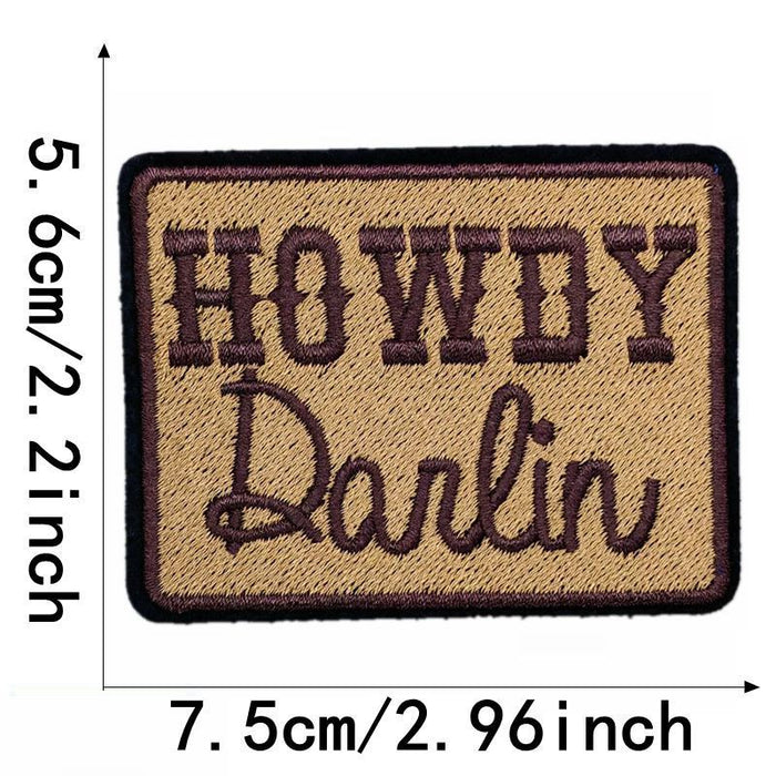 Wholesale English sign cloth DIY Patches