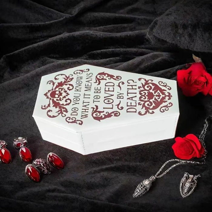Wholesale Gothic  Coffin Jewelry Box Fashion Jewelry Accessory Decorative Storage For Earrings Rings Necklaces Boutique Resale
